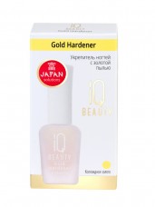 IQ BEAUTY Укрепитель ногтей с золотой пылью /Gold Hardener