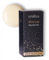 KINETICS Укрепитель для ногтей White Gold (покрытие нежно-молочного цвета с золотым мерцанием)