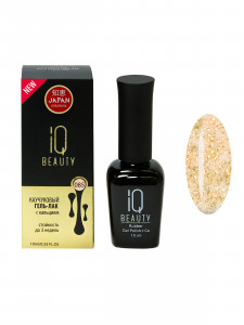 IQ BEAUTY Каучуковый гель-лак  с кальцием, GO HOLLYWOOD, 085 Rich Gatsby, 10 мл